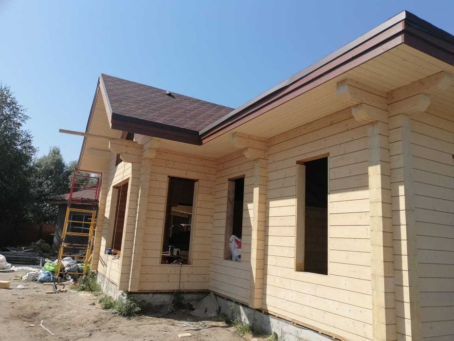 Клеєний брус, цільний брус. Клееный брус, цельный брус.