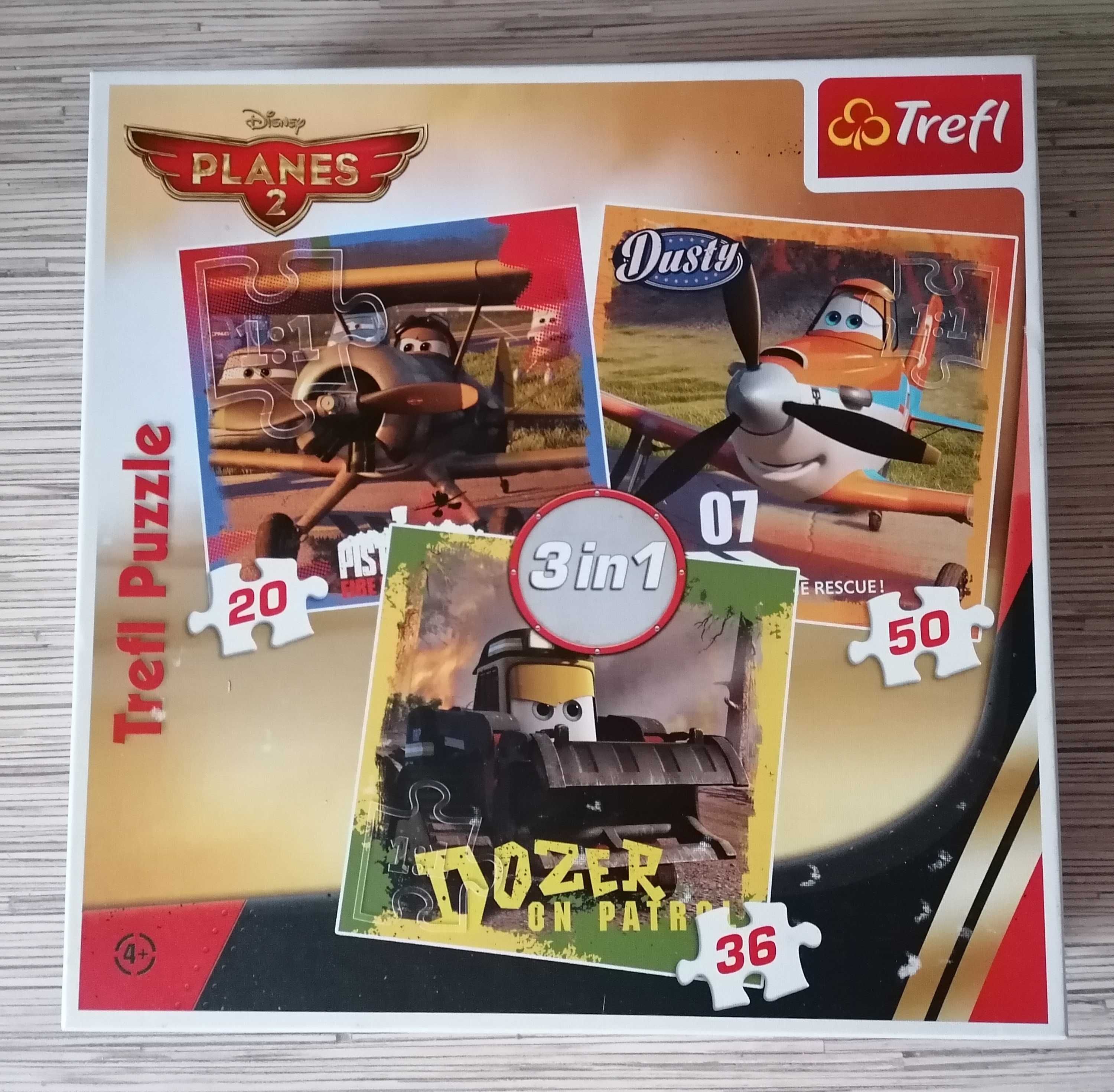 Puzzle Trefl, Samoloty, Planes 2, 3w1