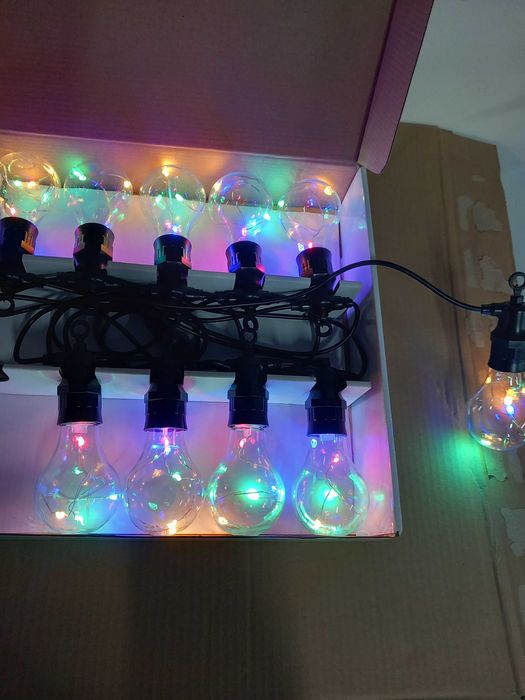 Lampki na choinkę kolorowe girlanda