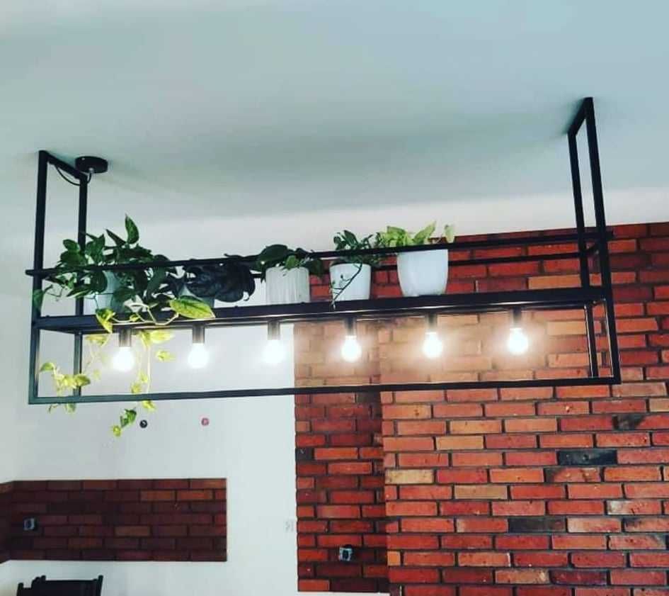 LAMPA wisząca LOFT - półka 170 CM