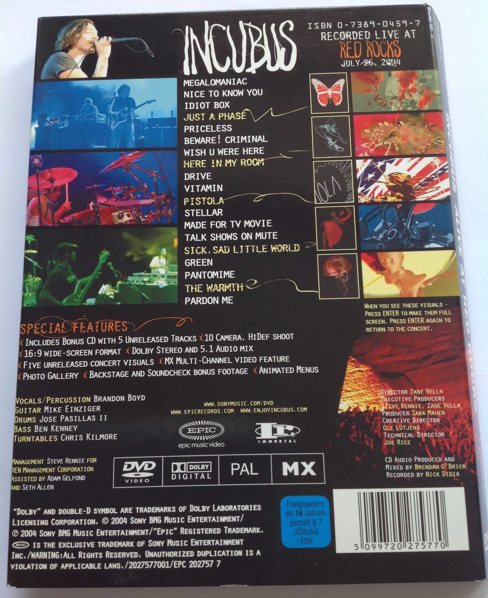 Incubus Alive At Red Rocks DVD