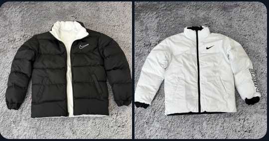 !Двосторонній! Пуховик Nike Nocta Black White S M L XL XXL куртка найк