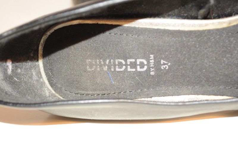 H&M Divided czarne buty na obcasie szpilki w szpic rozmiar 36 37