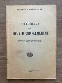 Código do Imposto Complementar - 1964 (portes grátis)