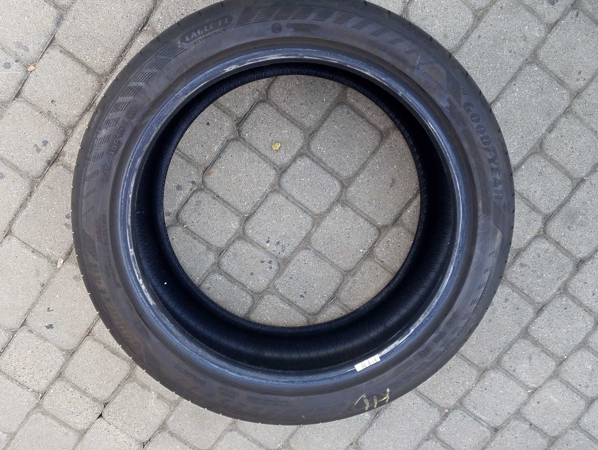 opona jak NOWA  1 szt. 235/45/19 Goodyear Eagle F 1  , 2024 rok