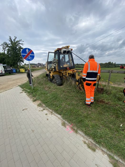 Wynajem pługoukładacza - telekomunikacja,energetyka