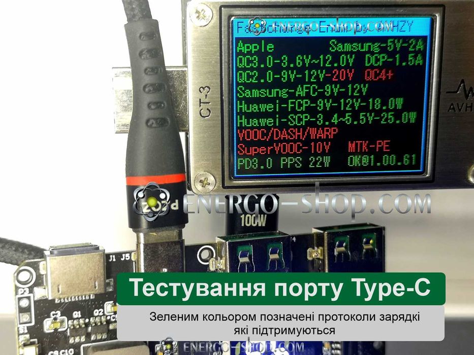 25W 5-портів Плата Power Bank з цифровим LED дисплеєм, швидка заряда