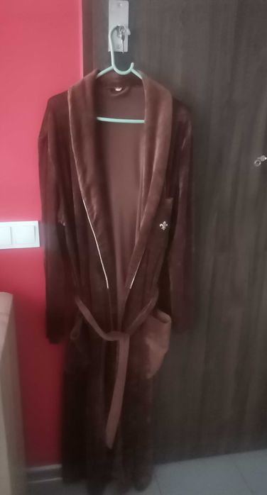 Szlafrok ciepły brązowy