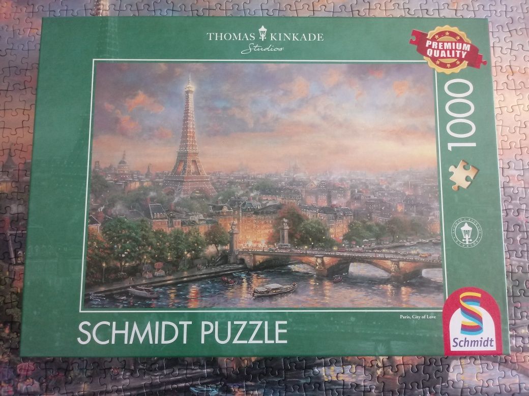 Schmidt 1000 Puzzle Thomas Kinkade PQ Paris City of Love Paryż Francja