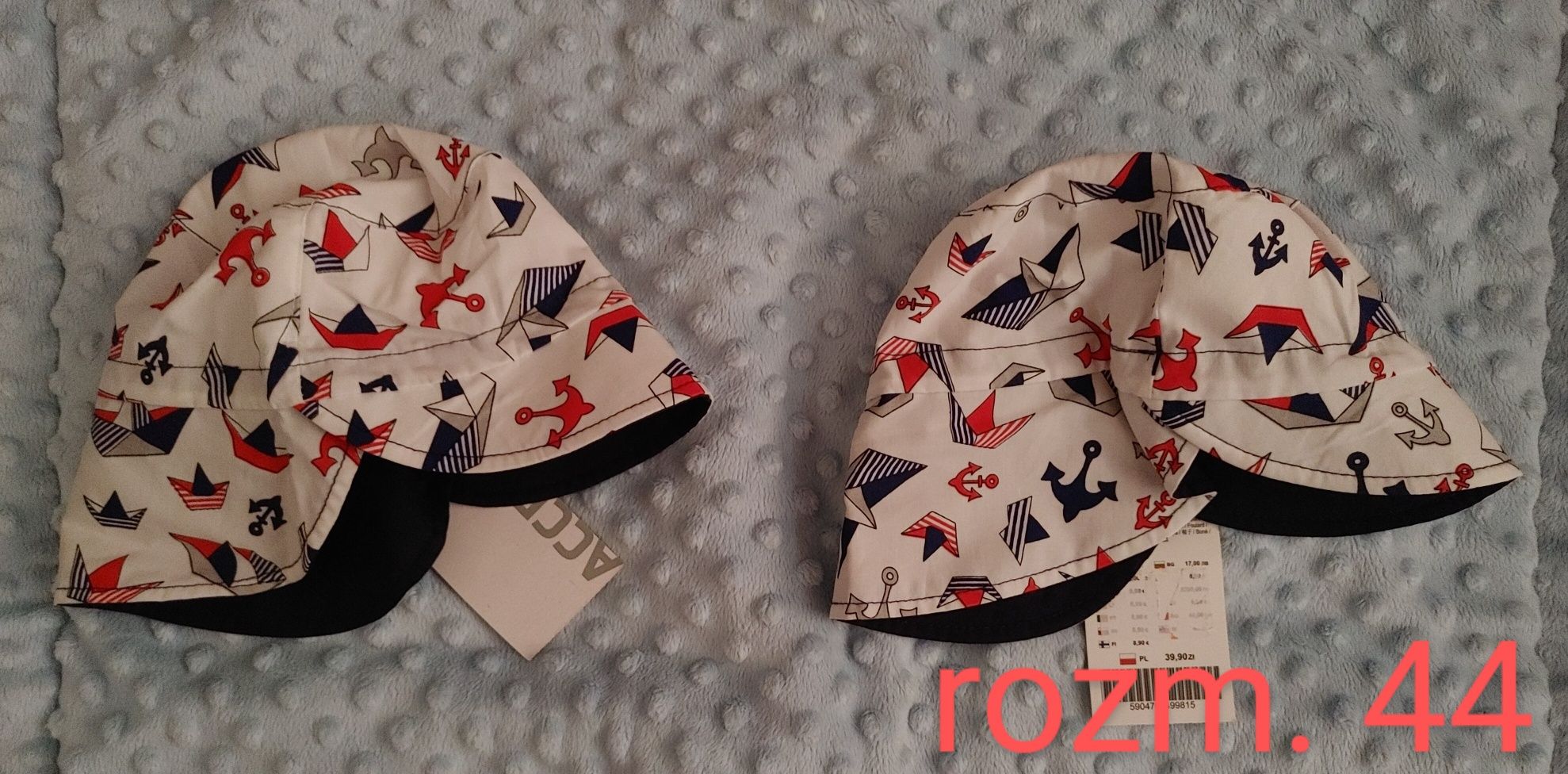 2 nowe czapki letnie firmy coccodrillo