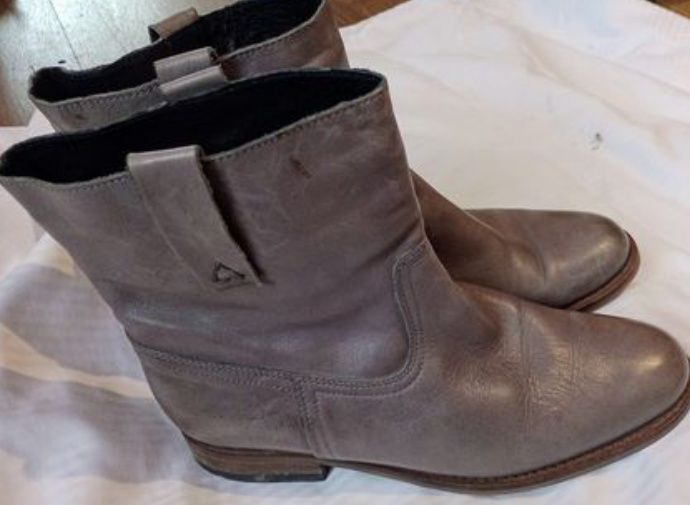 Skórzane ocieplane botki unisex r.40 Wojas