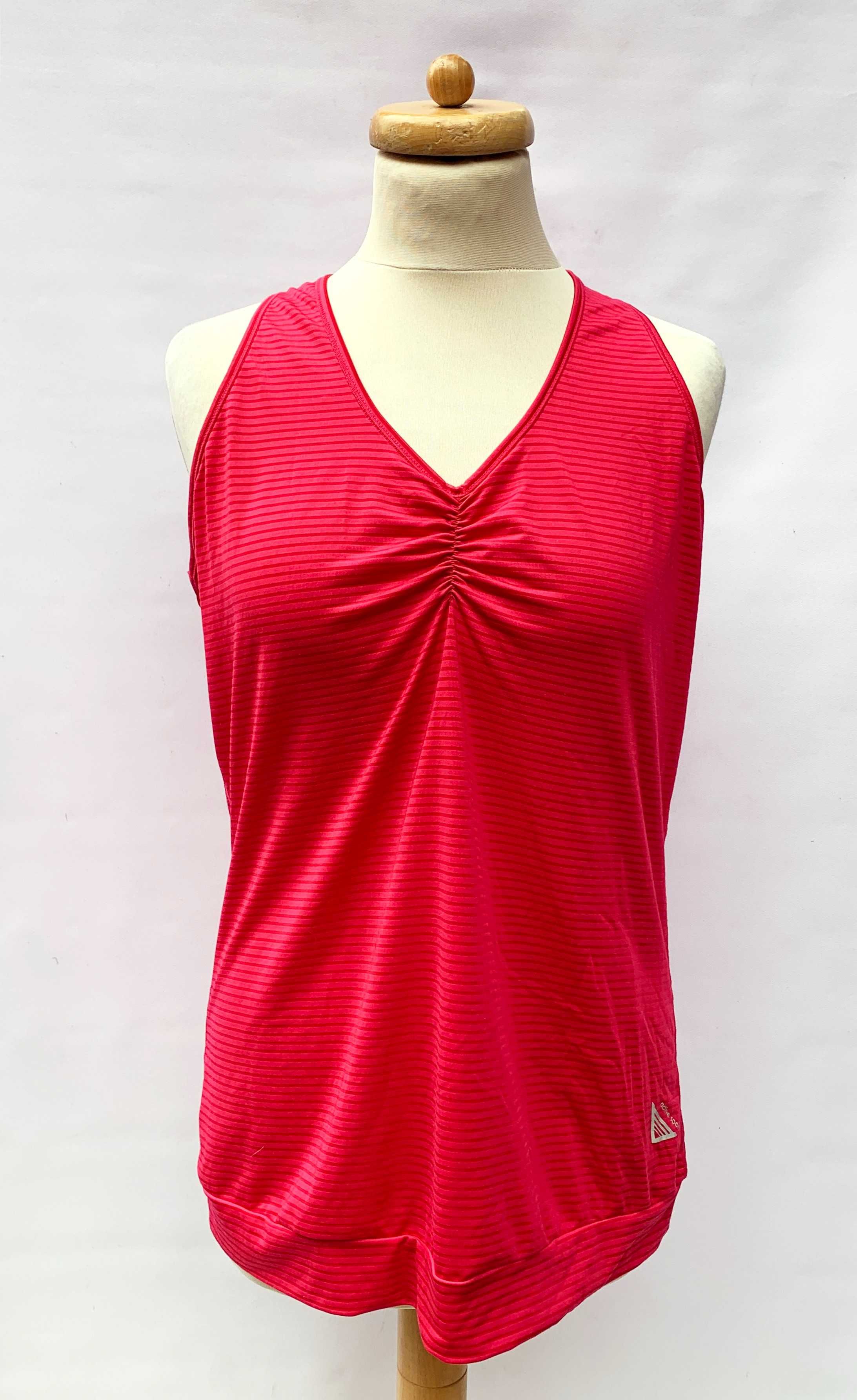 Bluzka Sportowa Koszulka Różowa Paski XL Active Sport