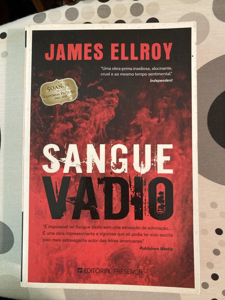 Livro Sangue Vadio de James Ellroy