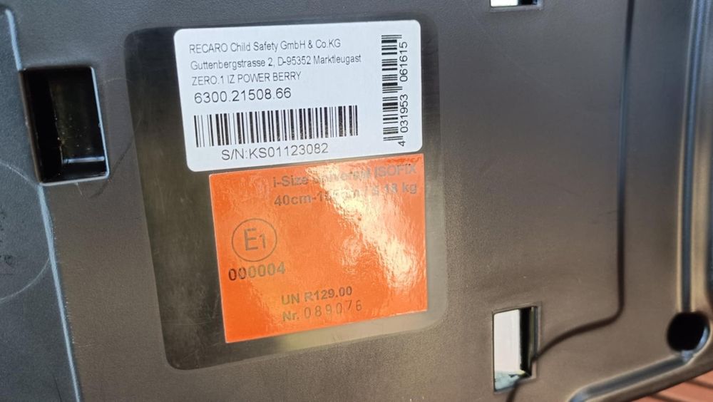 Fotelik obrotowy 0-18kg Recaro