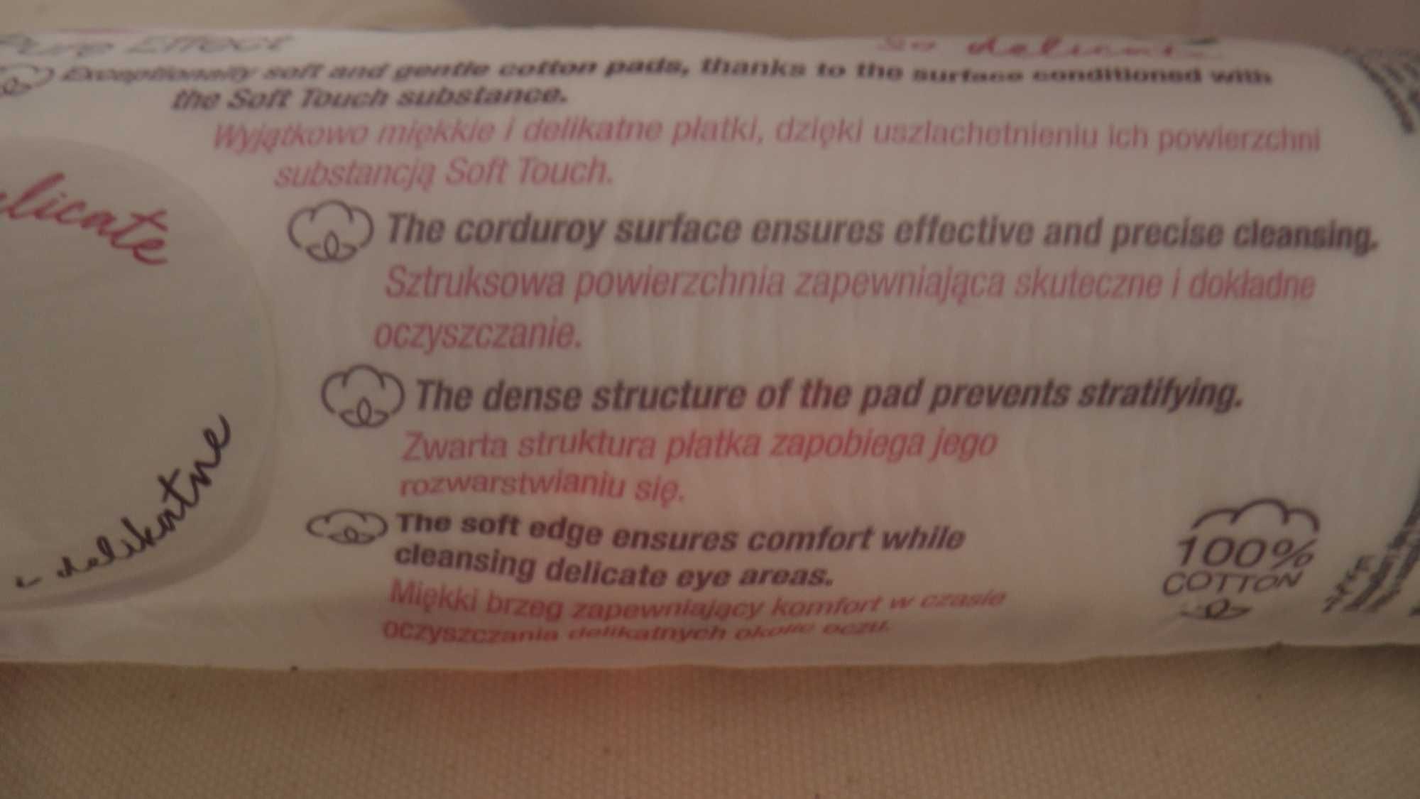 Płatki Cleanic Pure Effect 120 szt nowe 100% bawełna