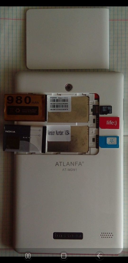 Планшет Atlanfa at-md91 (9"на 2 сім-карти) або обмін на аудіокасети