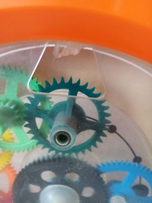 Игрушка СССР механическая "Часы мирового времени Хронос" НП Пластикарт