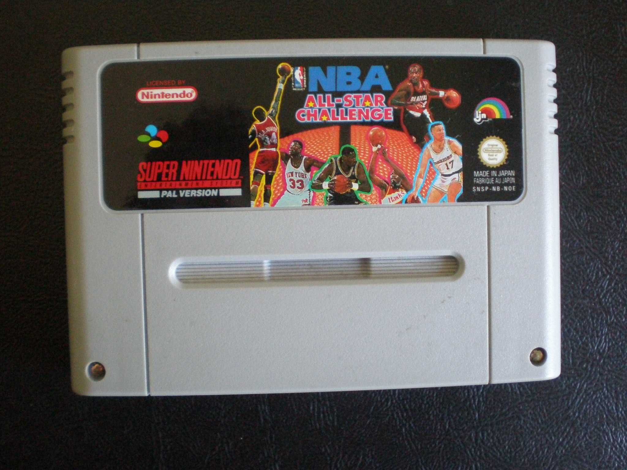 4 jogos Nintendo Super Nintendo - Kick Off European Super Shootout NBA