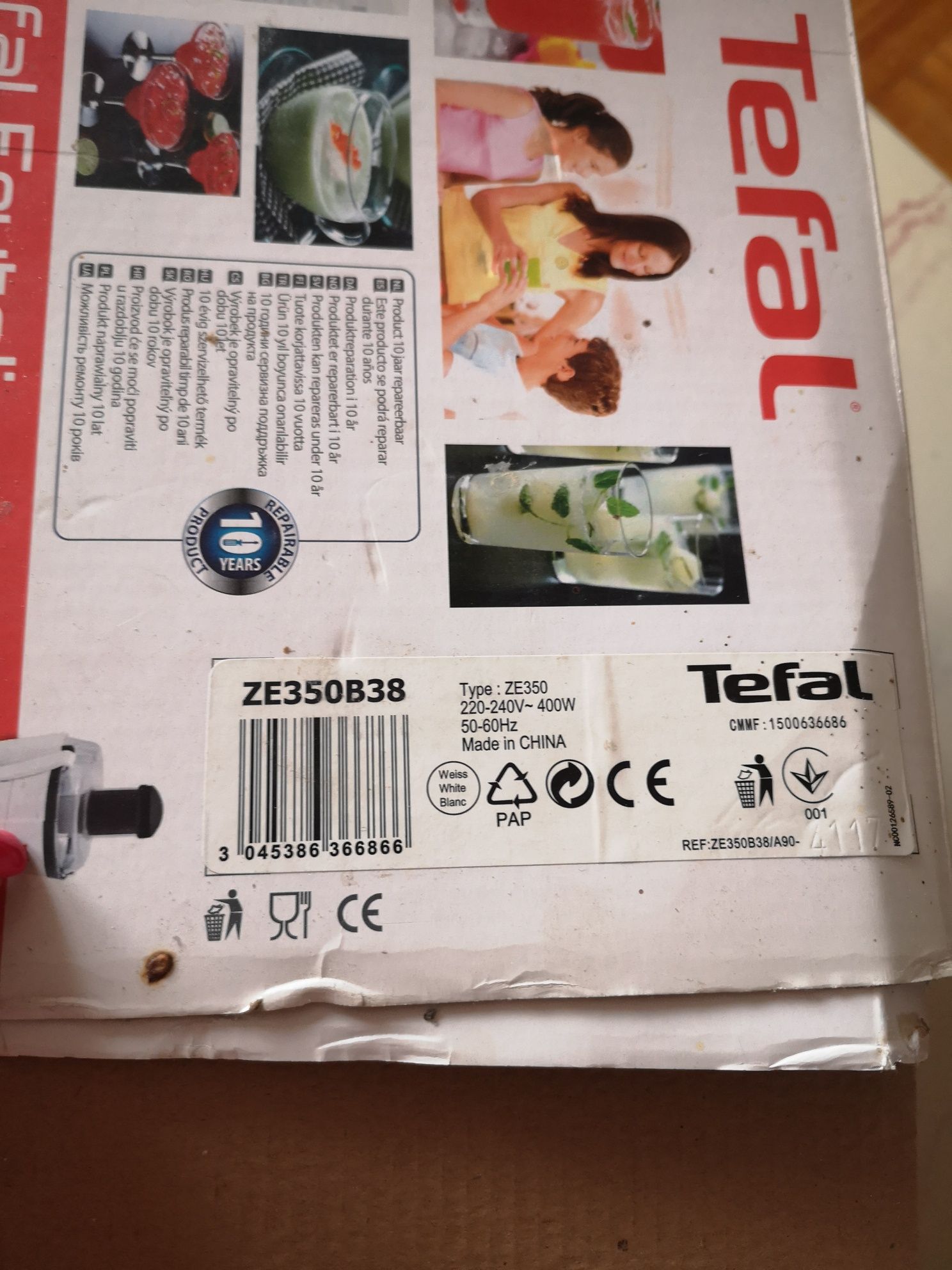 Sokowirówka Tefal ZE350B38 Frutelia