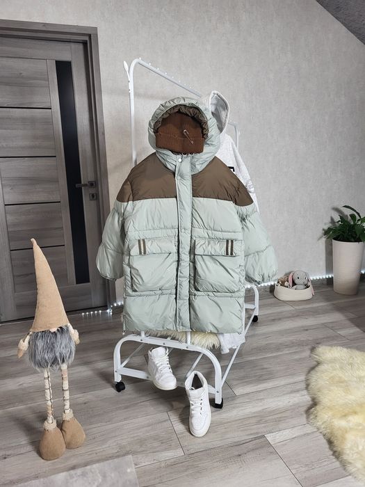 стильний, об'ємний пуфер,пальто,подовжена куртка оверсайз  унісекс