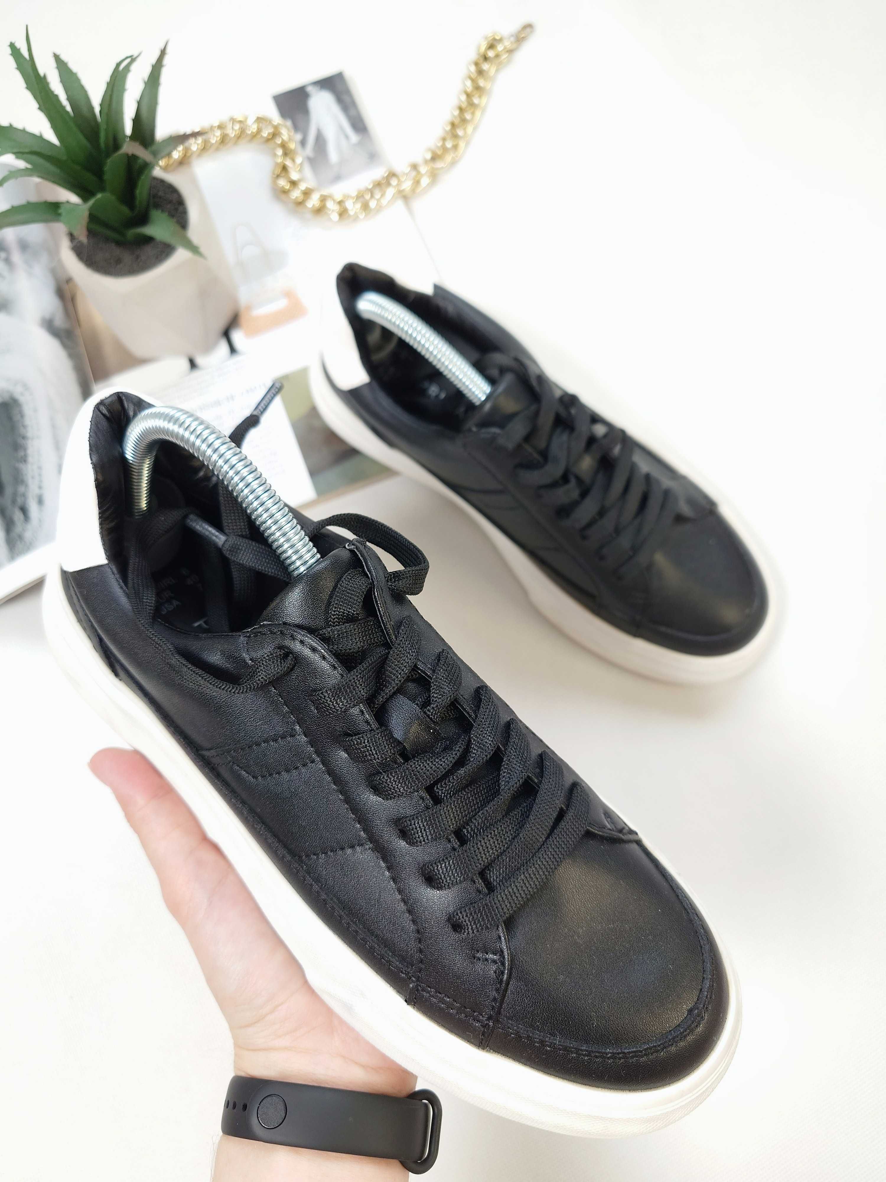 Czarne buty z eko-skóry Primark 40