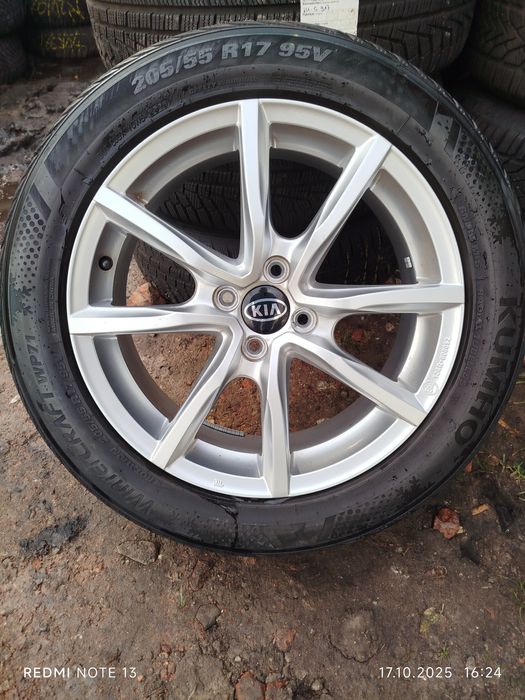 Koła Stalowe KIA STONIC 6,5Jx17(4x100,ET49)+Opony KUMHO 205/55R/17 95V