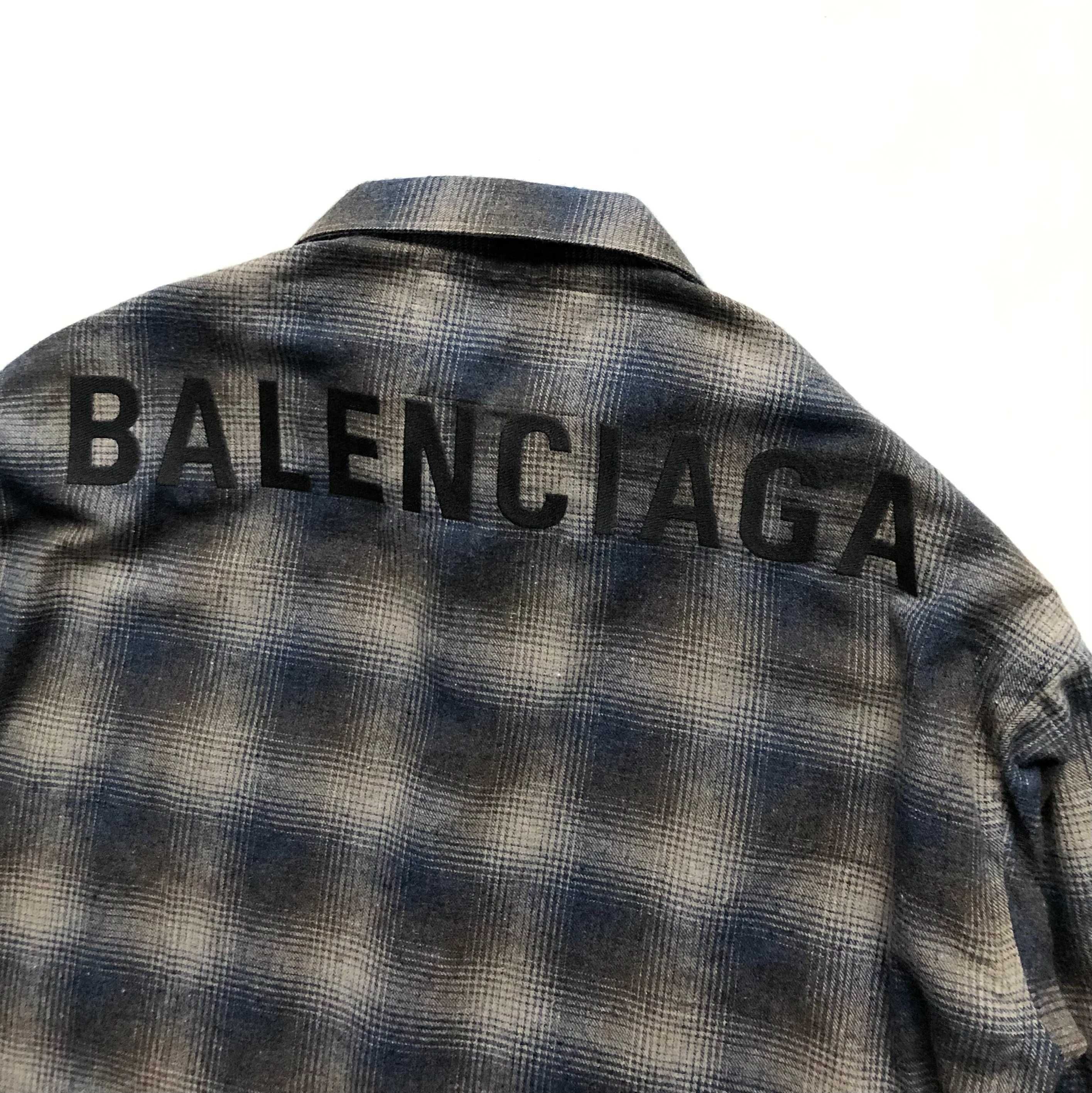 Balenciaga koszula flanelowa S M L