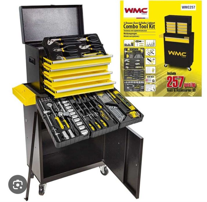 Szafka narzędziowa wózek warsztatowy na narzędzia z wyposażeniem