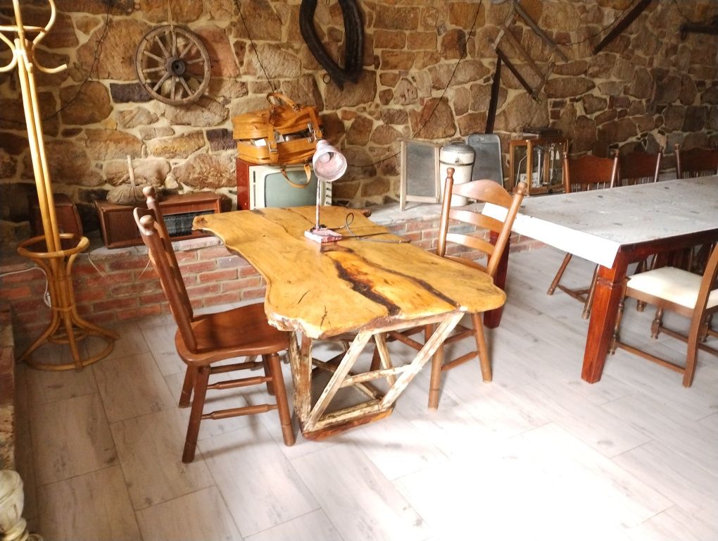 Unikatowy stół dębowy handmade nie monolit