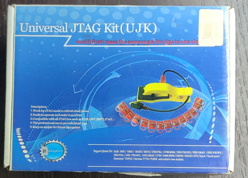 Universal JTAG Kit (UJK) – прищепка для прошивки 25 адаптеров