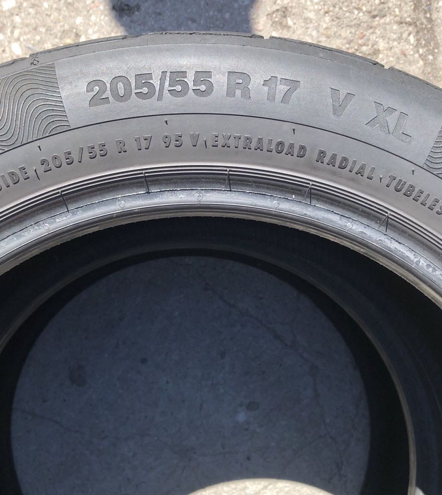 Opony uzywane Continental 205/55r17 95V XL Conti Premium Contact 5 -2s