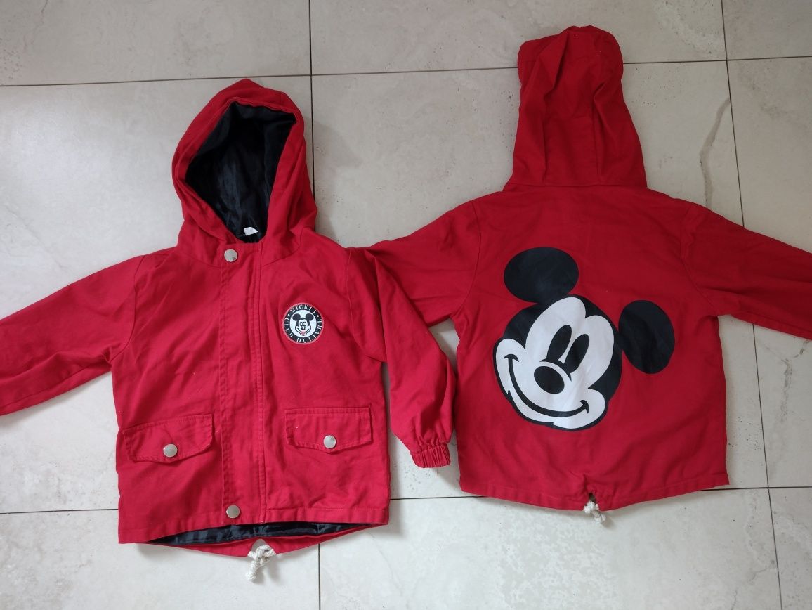 Kurtka wiatrówka parka Mickey Mouse 104 Bliźniaki