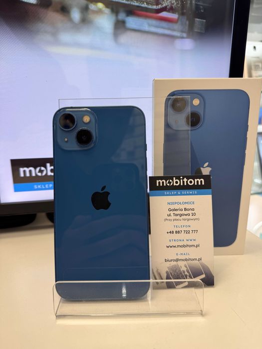 Oryginalny Apple iPhone 13 5G 128GB Blue Bateria 100% Niepołomice Bona