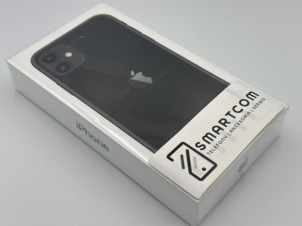Apple iPhone 11 128gb Black/Czarny - nowy, zaplombowany, SMARTCOM