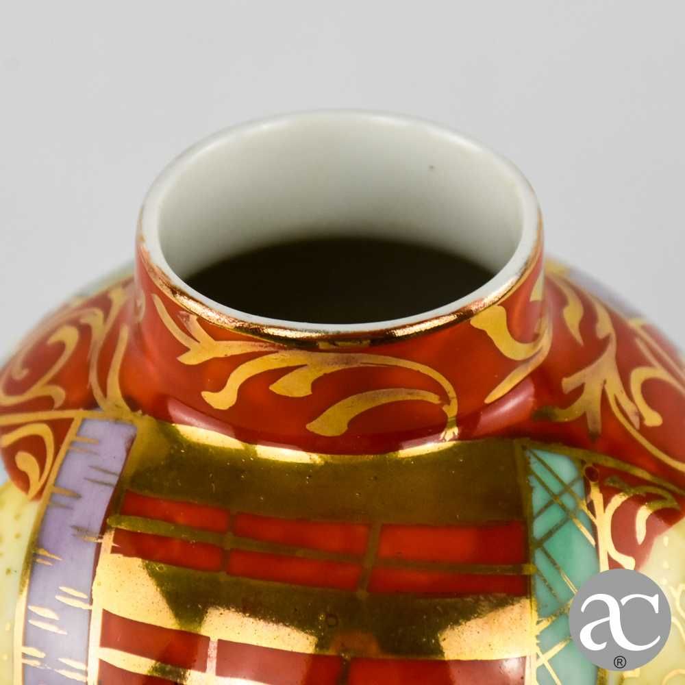 Jarra porcelana Vista Alegre, decoração oriental