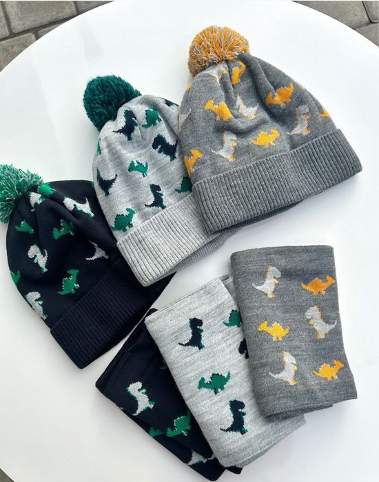 АКЦІЯ набір зимова шапка дівчинки хлопчика девочки мальчика детская