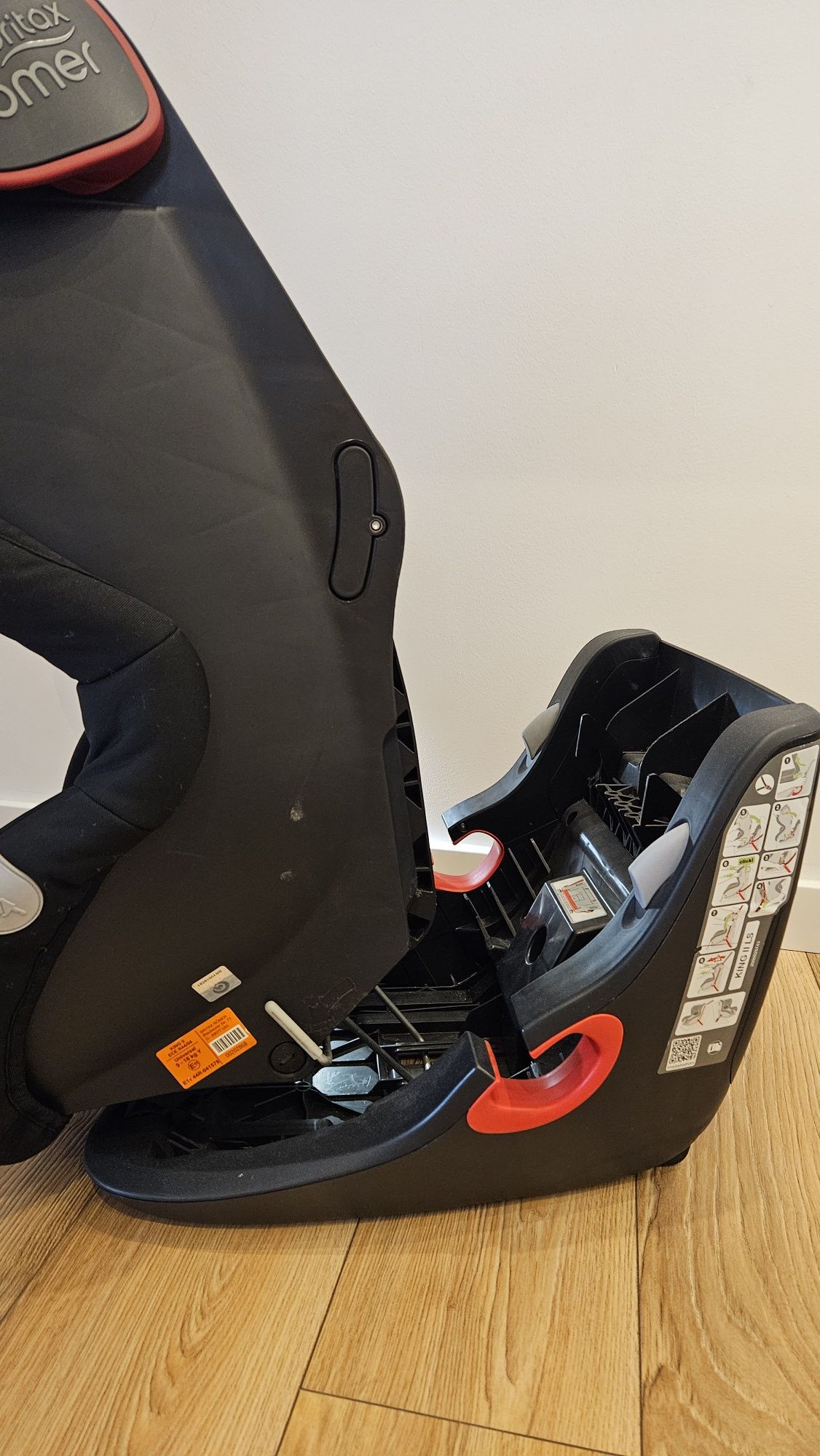 Fotelik samochodowy britax römer king 2 ls br black