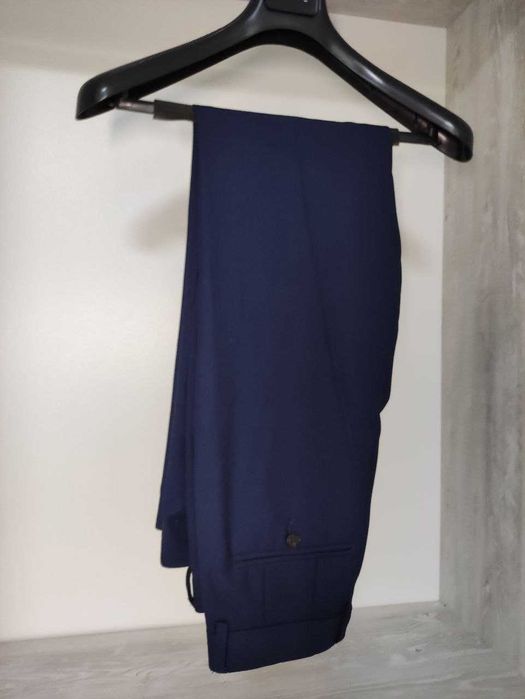 Костюм Arber однобортный прилегающего силуэта синий