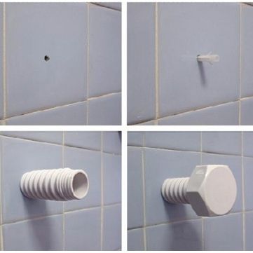 Cabide em forma de parafuso. NOVOS