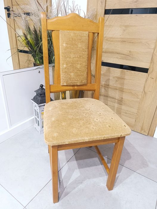 6 krzesło krzesła do jadalnii miodowe