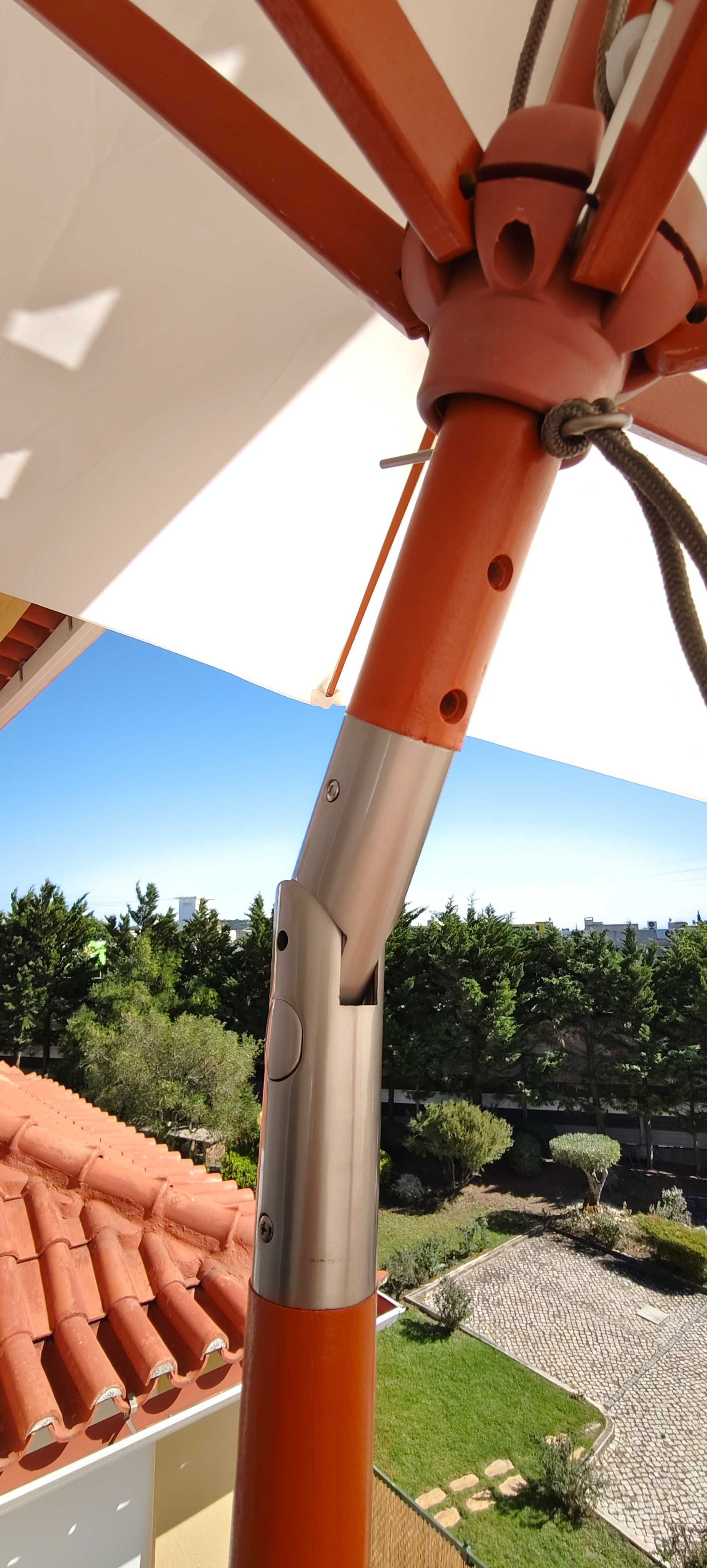 Guardasol de veranda com base