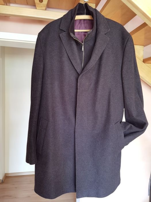 Płaszcz męski BYTOM 70% wełny rozmiar 58 stan bardzo dobry