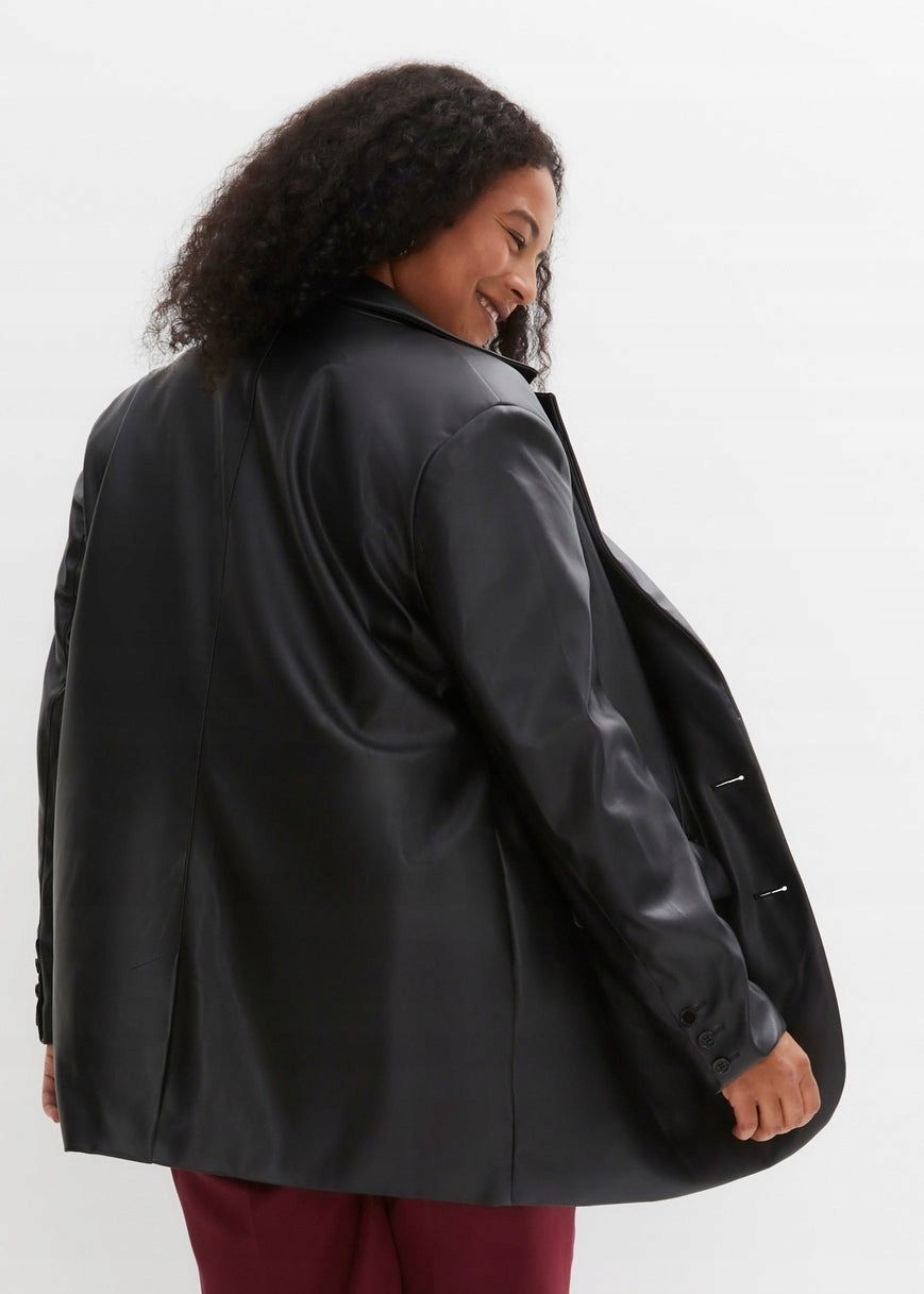 B.P.C marynarka oversize z eko skóry ^42