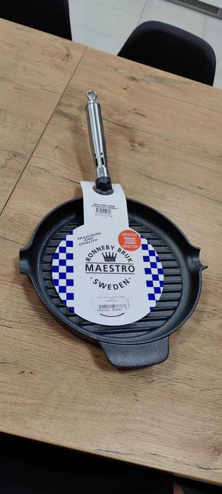 WYPRZEDAŻ EKSPOZYCJI - Patelnia żeliwna grill - Maestro 629925 - nowa