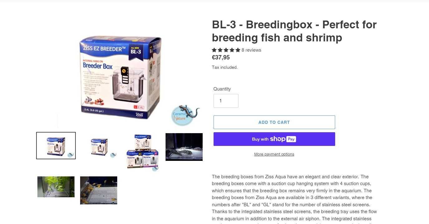 Fish isolation Box acrilico