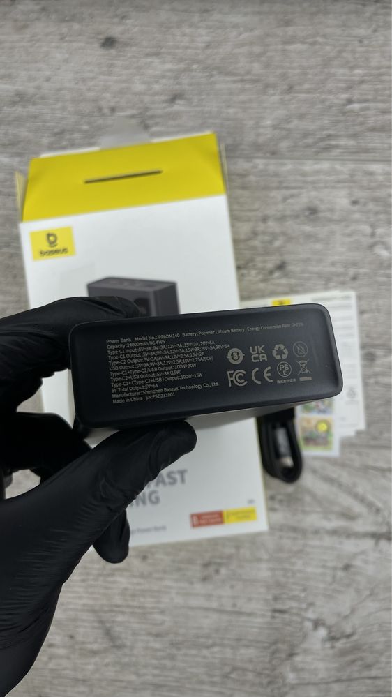 Powerbank 140w Baseus Adaman павербанк 140 ват найпотужніший павербанк