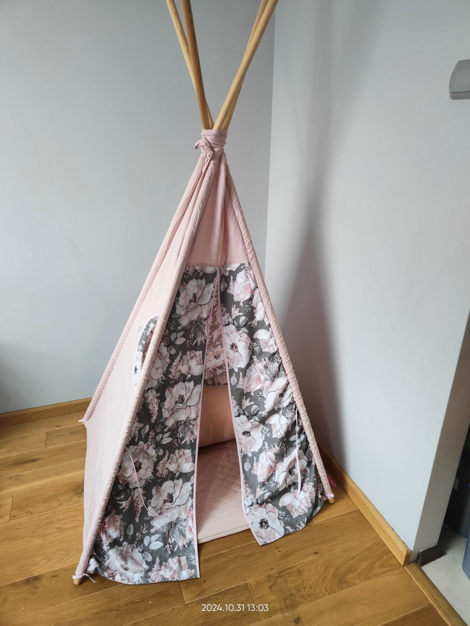 Namiot tipi dla dzieci różowy