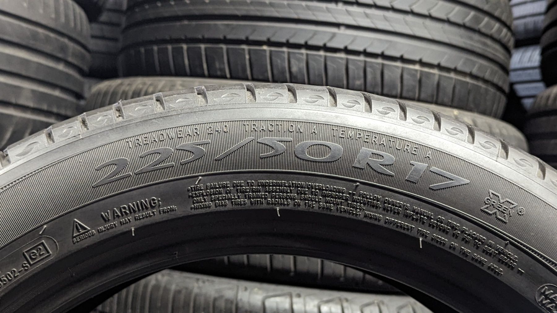 Шина 225/50 R 17 Michelin Primacy HP. Одне колесо. Розпаровка.