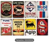 placas vintage garagem