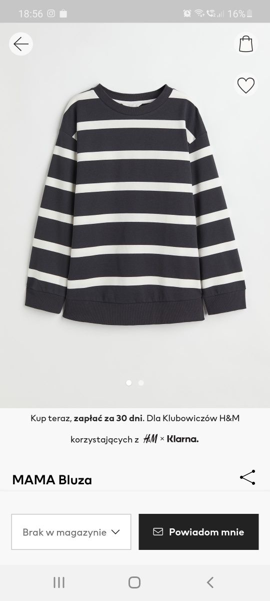 Bluza ciążowa HM MAMA S